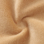 Adorable Reindeer Baby Jumpsuit - Cozy Gender Neutral Outfit for Festive Holidays soft beige fabric close-up texture detail