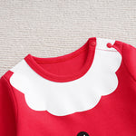 Adorable Baby Santa Jumpsuit & Hat Set - Soft Fabric with easy snap buttons for infant holiday sleepwear and cozy baby outfit fun