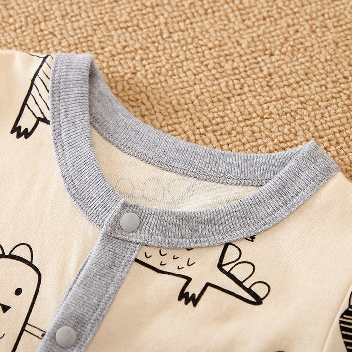Unisex Baby Clothing – Cartoon Print Romper