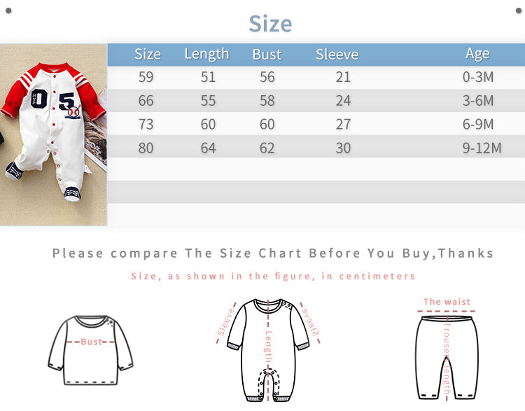 Baseball Themed Baby Outfit - Infant MVP Cotton Footed Jumpsuit for Cozy Playtime with snap buttons and sporty design in infant sizes