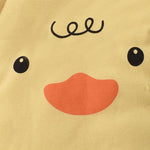 Baby Fleece Jumpsuit with Hood - Adorable Duckie Design for Boys & Girls, Soft and Cozy infant clothing with charming duck face print