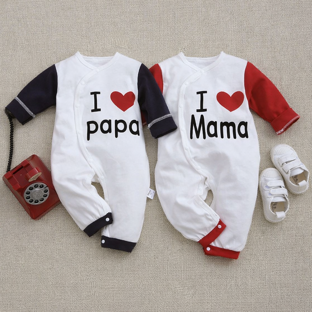 Baby Unisex "I Love You" Jumpsuit – Soft Cotton