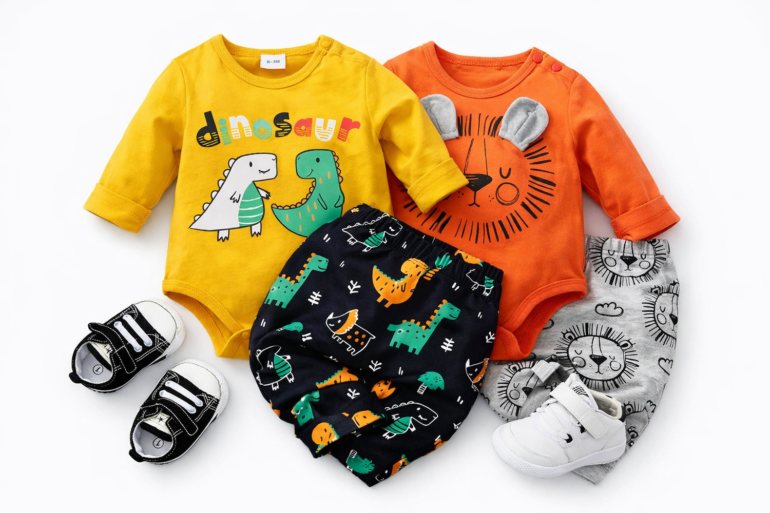 Unisex Baby Bodysuit & Pants Set – Soft Cotton