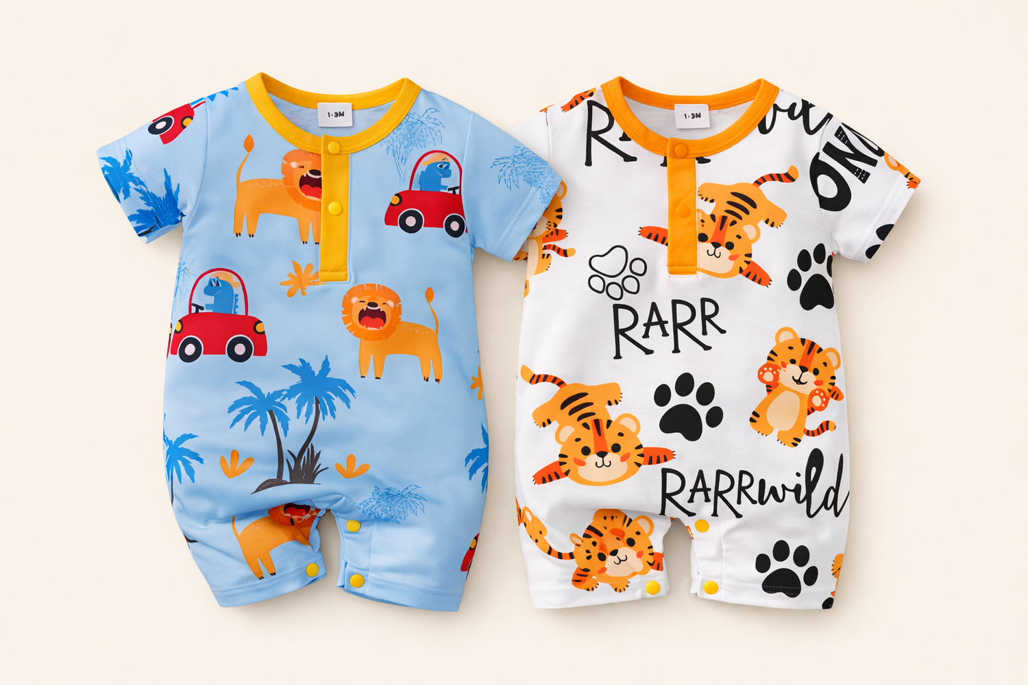 Baby Boy Playtime Romper – Soft & Breathable Cotton