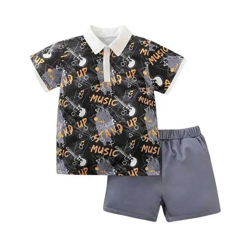 Baby Boy Top & Shorts Summer Bundle - Premium 2 Piece Set from Hushies - Just $37.99! Shop now at Hushies