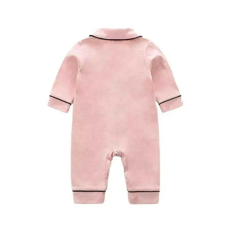 Baby Girl Cotton Pajamas Long Pink | Hushies