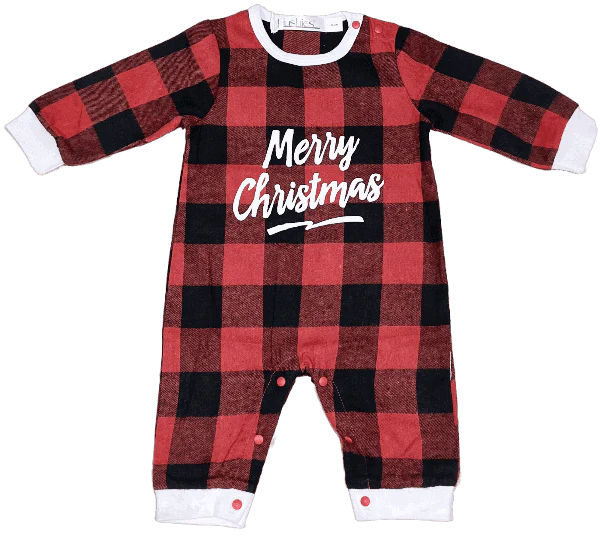 Baby Girl Boy Merry Christmas One-Piece Jumpsuit - 