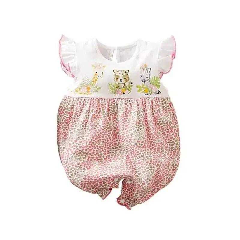 Baby Girl Romper Deer Heart Love Print - Premium Romper from Hushies - Just $18.19! Shop now at Hushies
