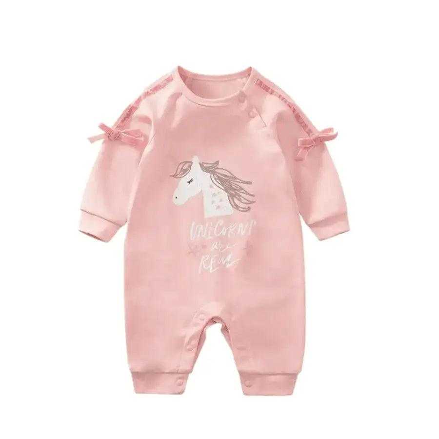 Baby Girl Unicorns are Real Romper - Premium Romper from Hushies - Just $18.19! Shop now at Hushies