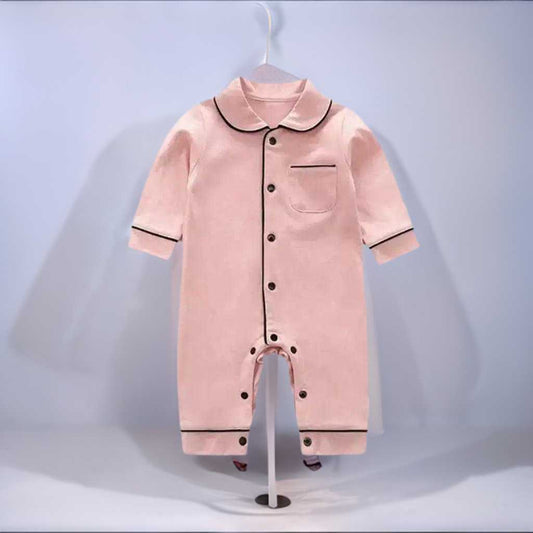 Baby Girl Cotton Pajamas Long Pink - Premium Pajamas from Hushies - Just $18.19! Shop now at Hushies