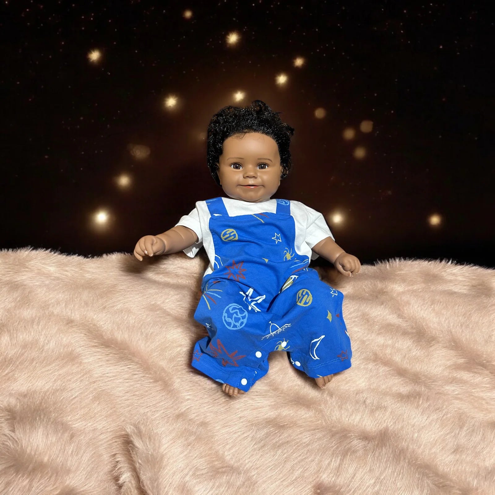 Unisex Baby Blue Star Romper - 