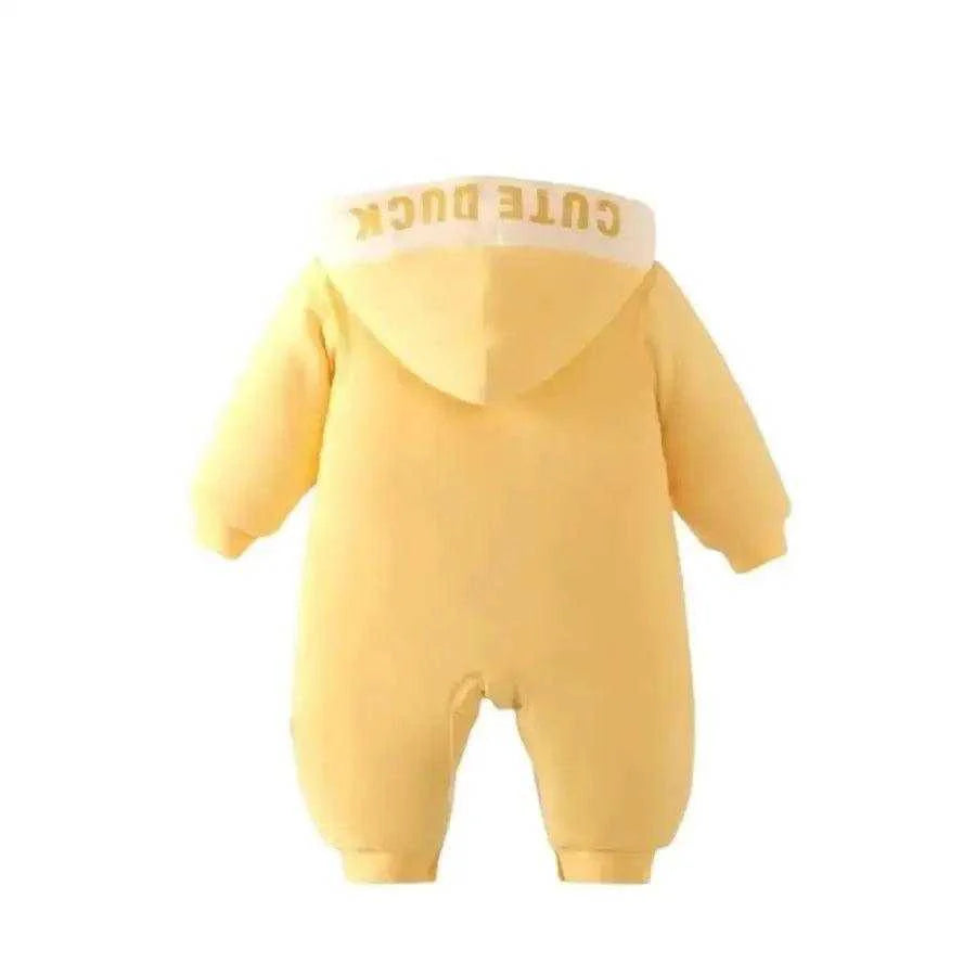 Unisex Baby Duckie Sweater Outerwear Hooded Suit | Hushies